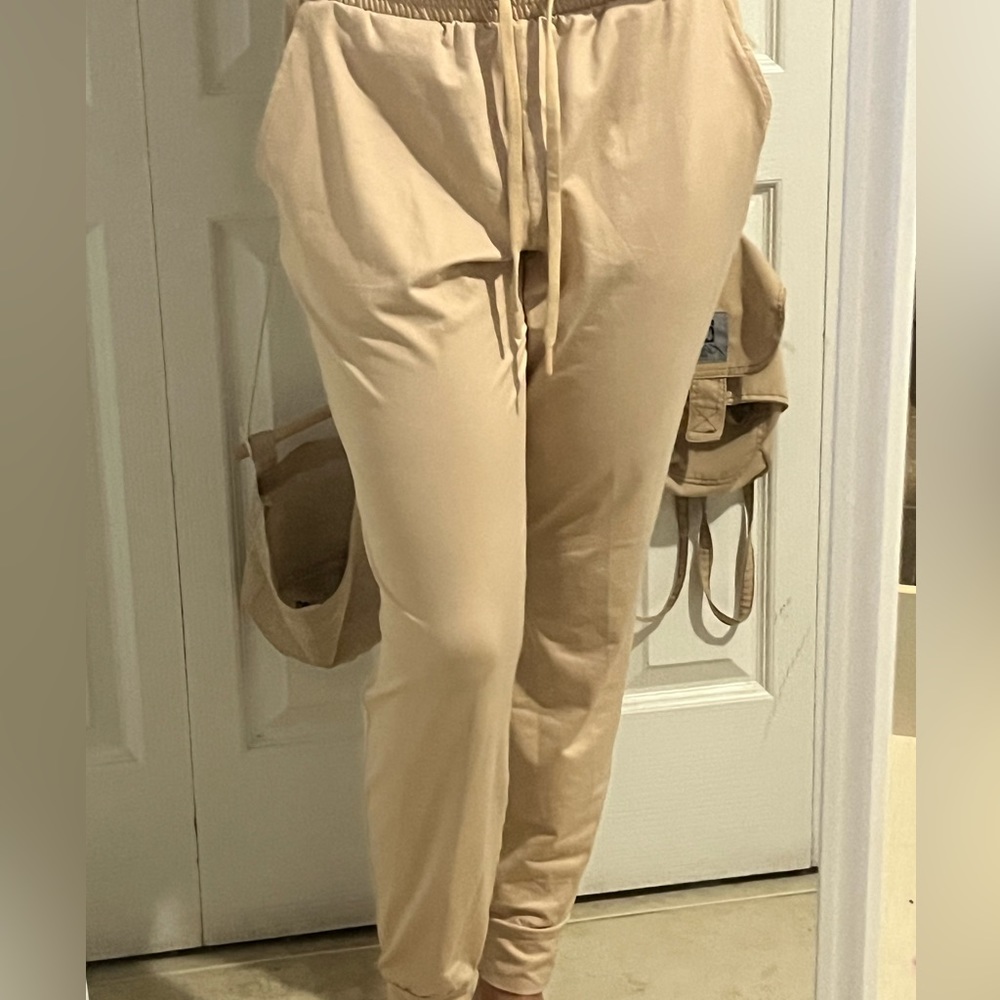 Beige Sweatpants